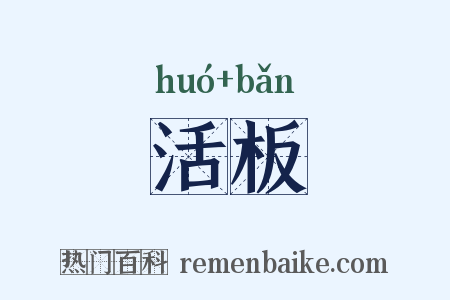 活板是什么意思的图片